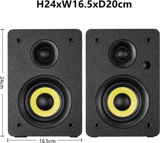 Sanyun SW206 80W Active Dual-Mode Bookshelf Speakers, 4inch Studio