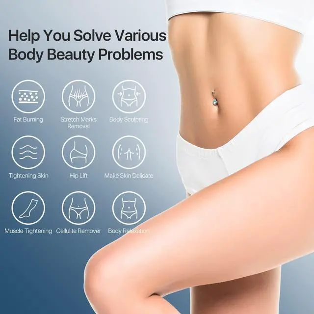Alt view image 3 of 7 - Body Massager  Professional Handheld Massager  Cordless Electric Body Massager for Belly, Waist, Arm, Leg, Butt