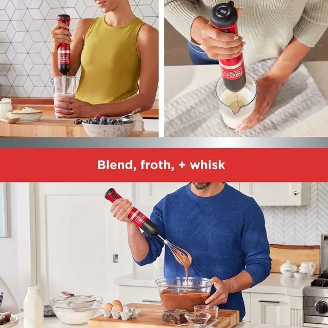 Alt view image 3 of 7 - kitchen wand Cordless 3in1 Kitchen Multi-tool, Red (BCKM1013KS06)