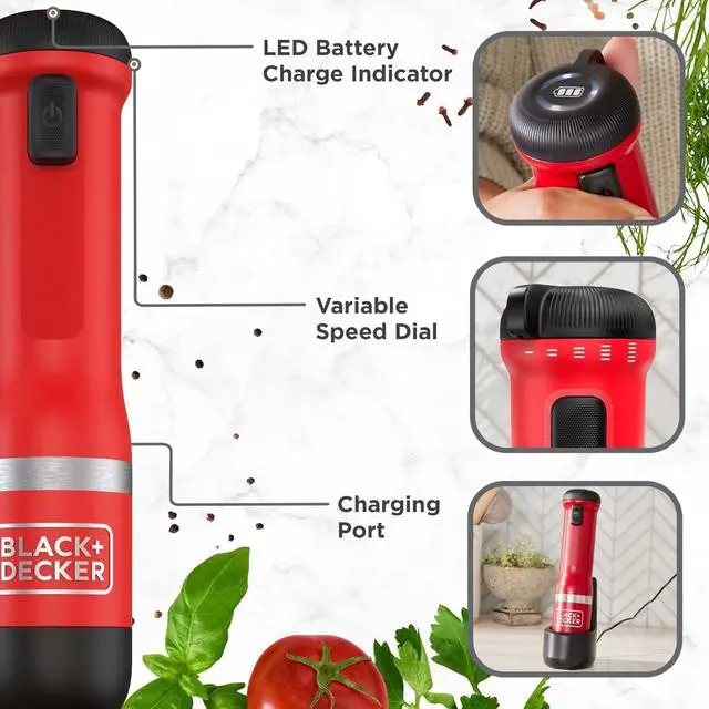 Alt view image 5 of 7 - kitchen wand Cordless 3in1 Kitchen Multi-tool, Red (BCKM1013KS06)