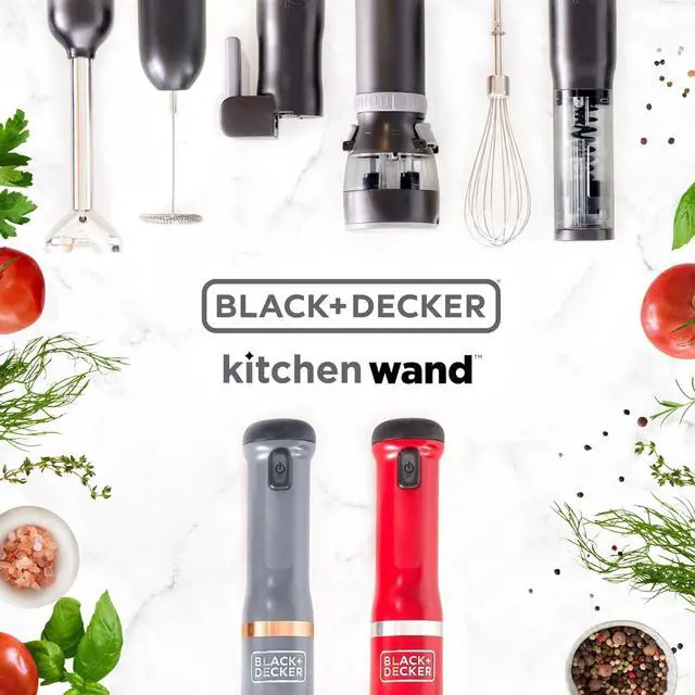 Alt view image 7 of 7 - kitchen wand Cordless 3in1 Kitchen Multi-tool, Red (BCKM1013KS06)