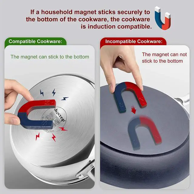 Alt view image 6 of 7 - Portable Induction Cooktop, Countertop Burner Induction Hot Plate with LCD Sensor Touch 1800 Watts, Silver 9600LS/BT-200DZ