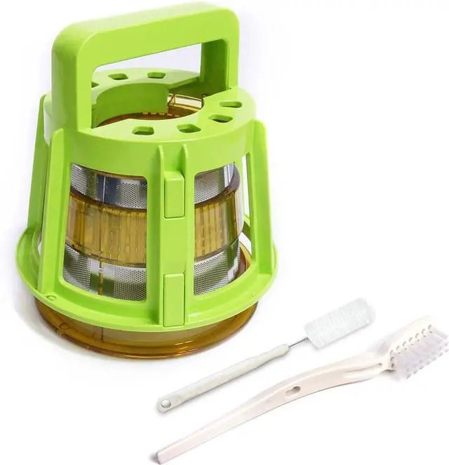 Alt view image 5 of 7 - Kuvings Whole Slow Juicer B6000S - Higher Nutrients and Vitamins, BPA-Free Components, Easy to Clean, Ultra Efficient 240W, 60RPMs, Includes Blank Strainer-Silver 17.5" X 10.06" X 14"