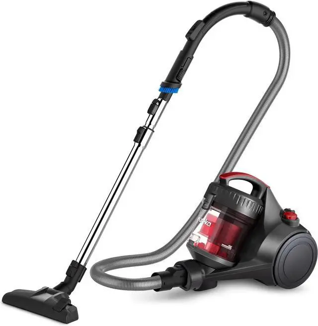 Main image of Eureka Bagless Canister Vacuum Cleaner, Lightweight Vac for Carpets and Hard Floors, Red, Whirlwind NEN110D