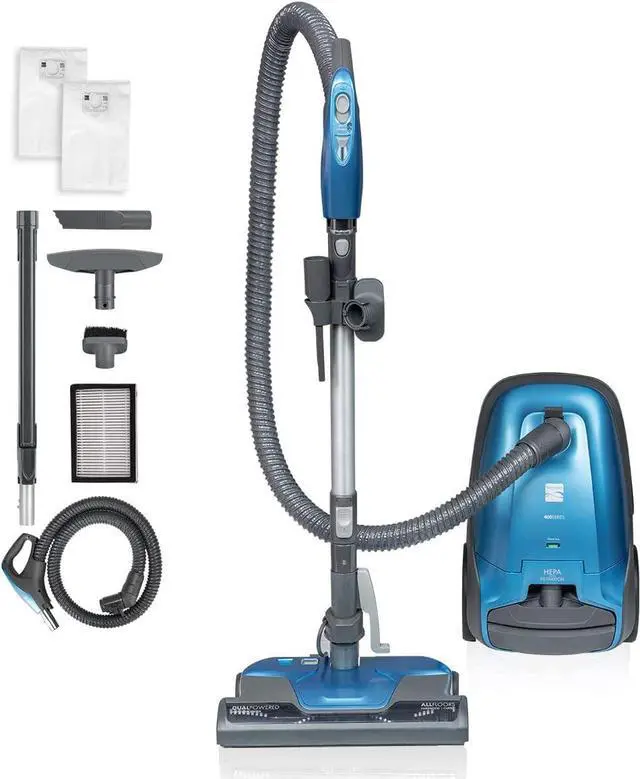 Main image of Kenmore BC3005 Pet Friendly Lightweight Bagged Canister Vacuum Cleaner with Extended Telescoping Wand, HEPA, 2 Motors, Retractable Cord, and 4 Cleaning Tools, Blue