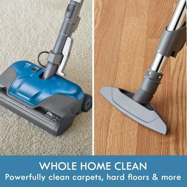 Alt view image 3 of 6 - Kenmore BC3005 Pet Friendly Lightweight Bagged Canister Vacuum Cleaner with Extended Telescoping Wand, HEPA, 2 Motors, Retractable Cord, and 4 Cleaning Tools, Blue