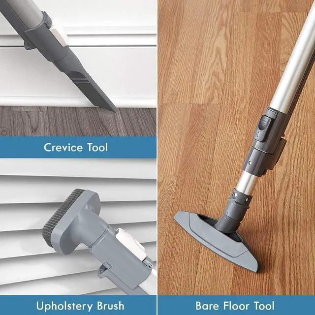 Alt view image 6 of 6 - Kenmore BC3005 Pet Friendly Lightweight Bagged Canister Vacuum Cleaner with Extended Telescoping Wand, HEPA, 2 Motors, Retractable Cord, and 4 Cleaning Tools, Blue