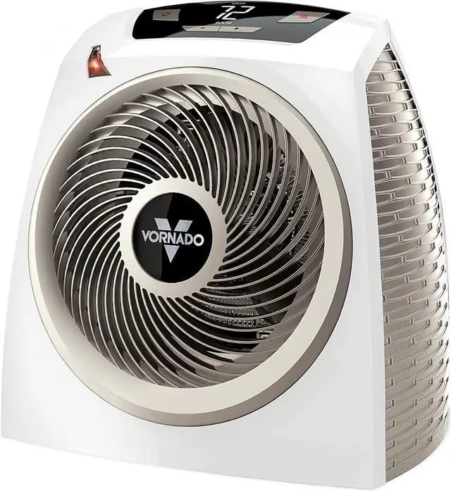 Main image of Vornado AVH10 Space Heater for Home, 1500W/750W, Fan Only Option, Digital Display with Adjustable Thermostat, Advanced Safety Features, Auto Climate Control, Whole Room Electric Heater for Indoors