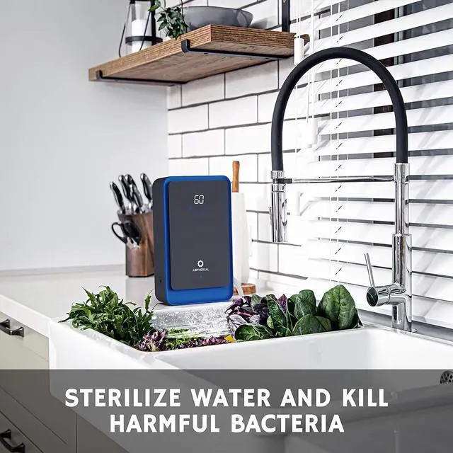 Alt view image 3 of 7 - Airthereal AH1000 Portable Ozone Machine for Water and Air - 1000 mg/h, Multipurpose Liquid Ozonator with Negative Ion and Timer