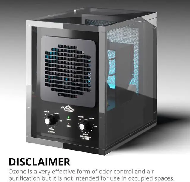 Alt view image 6 of 7 - New Comfort 6 Stage UV Ozone Generator Air Purifier Cleaner HEPA Covers 3000 Feet Acyrlic