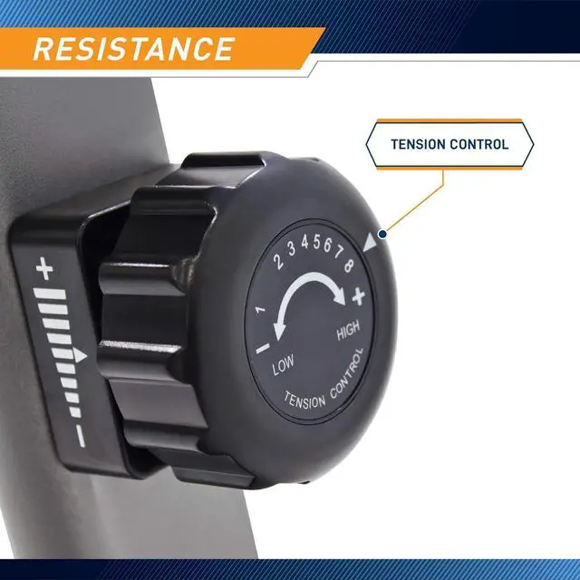 Alt view image 4 of 7 - Marcy Magnetic Recumbent Exercise Bike with 8 Resistance Levels
