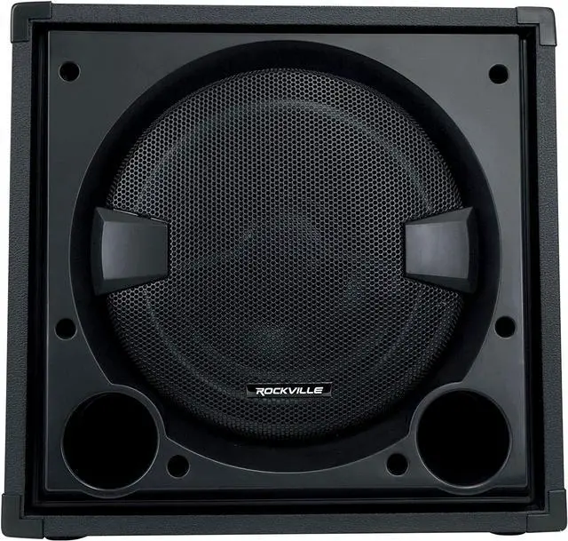Alt view image 2 of 7 - Rockville BASS Blaster 12 800W Powered Home Audio Subwoofer, 12" High-Grade Woofer with Y30 Magnet, Adjustable Crossover, RCA/Speaker Inputs, LED Lighting, for Home Theater & Music