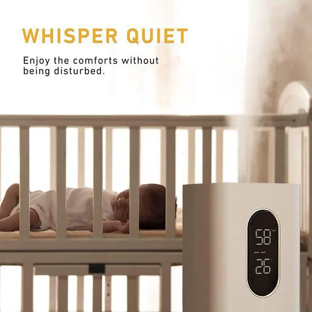 Alt view image 6 of 6 - Humidifiers for Bedroom Large Room, AILINKE 2.1Gal/8L Humidifiers for Home Large Ultrasonic Top Fill Humidifier with 3 Speed Humidistat for Baby Kids Adults Yoga Sleep