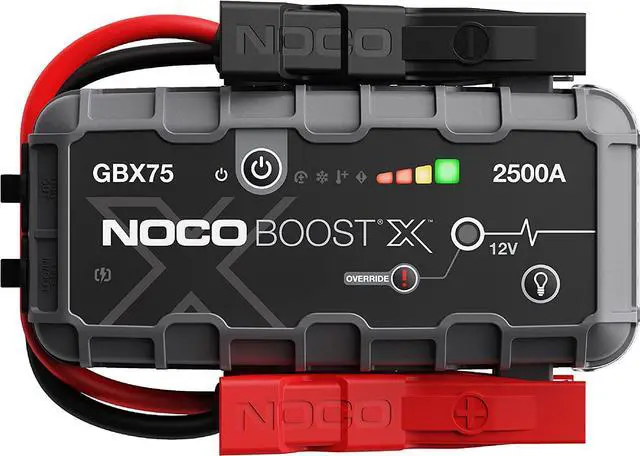 Main image of NOCO Boost X GBX75: 2500A UltraSafe Jump Starter 12V Lithium Battery Booster Pack, Portable Jump Box, Power Bank & Jumper Cables - for 8.5L Gas and 6.5L Diesel Engines
