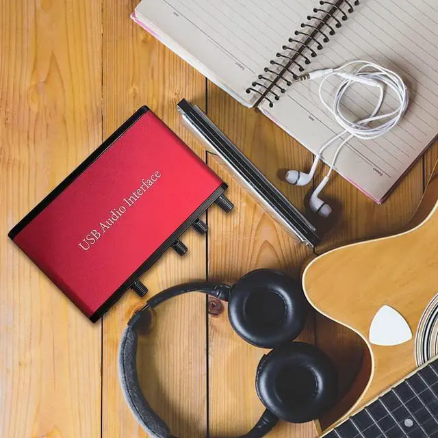 Alt view image 5 of 7 - 2i2 Audio Interface Audio Interface USB Microphone Preamps with 48V Phantom Power 24 Bit Support Smartphone/Tablet/Computer and Other Equipment RecordingNo DAW Recording Software