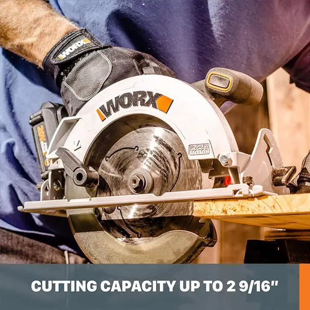 Alt view image 3 of 7 - Nitro WX520L.9 20V Power Share 7.25" Cordless Circular Saw with Brushless Motor (Tool Only)