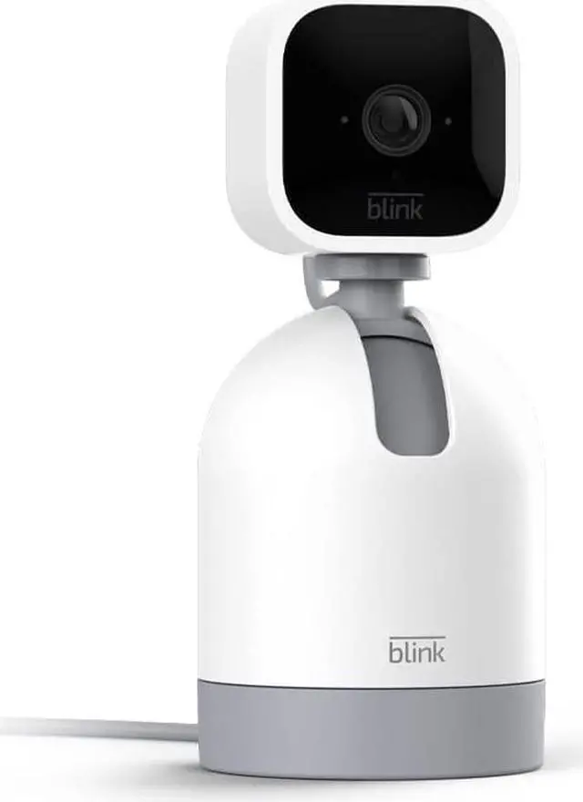 Alt view image 2 of 5 - Blink Mini Pan-Tilt Camera | Rotating indoor plug-in smart security camera, two-way audio, HD video, motion detection, Works with Alexa (White)