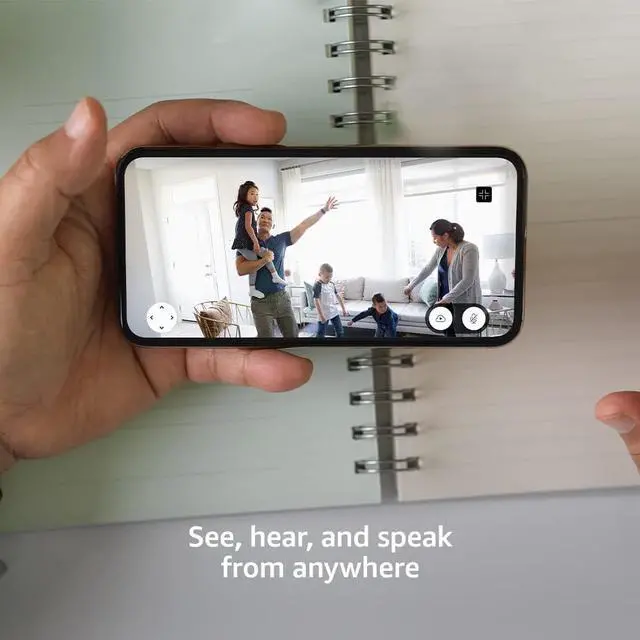 Alt view image 4 of 5 - Blink Mini Pan-Tilt Camera | Rotating indoor plug-in smart security camera, two-way audio, HD video, motion detection, Works with Alexa (White)