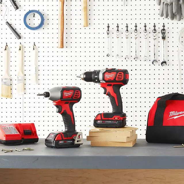Alt view image 7 of 7 - Milwaukee 2691-22 18-Volt Compact Drill and Impact Driver Combo Kit