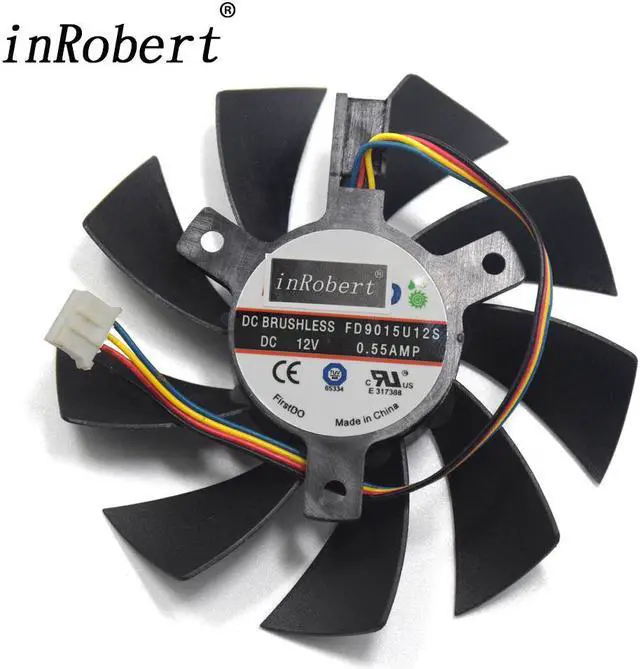 Main image of 85MM FD9015U12S FY09015H12LPA 4Pin Two Ball Bearing Cooling Fan For Sapphire HD 7770 7750 HD7970 Graphics Card Cooler Fan eokCXOY