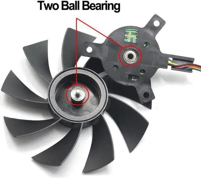 Alt view image 3 of 6 - 85MM FD9015U12S FY09015H12LPA 4Pin Two Ball Bearing Cooling Fan For Sapphire HD 7770 7750 HD7970 Graphics Card Cooler Fan eokCXOY