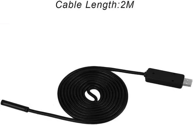 Alt view image 2 of 5 - 7mm Lens 2M 5M 7M 10M 15M Endoscope USB Camera IP67 Waterproof inspection Flexible Snake USB Tube Pipe Borescope Camera 6LED