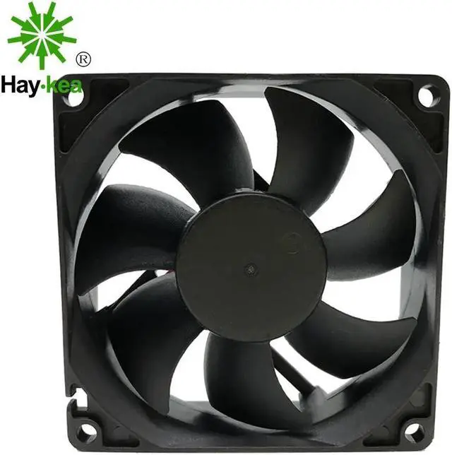 Alt view image 2 of 5 - 12V Cooler Fan for PC 2-Pin 80x80x25mm Computer CPU System Heatsink Brushless Cooling Fan 8025 DA08025B12HA