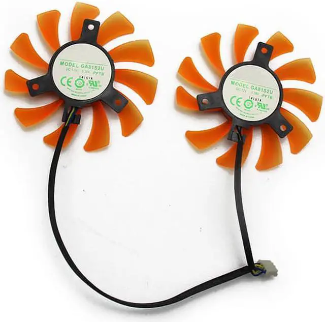 Alt view image 4 of 4 - 2pcs/lot GA81S2U 75mm 4Pin GTX660 Cooler Fan DC12 0.38A For Zotac GTX660-2GD5 Graphic Cards Cooling