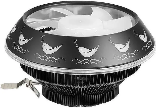 Alt view image 2 of 5 - Cooler Radiator 120mm PWM 12V SYNC RGB LED Fan  Air Cooling Computer Cooler LGA/1151/1155/AM3/AM4 3Pin  Cooler