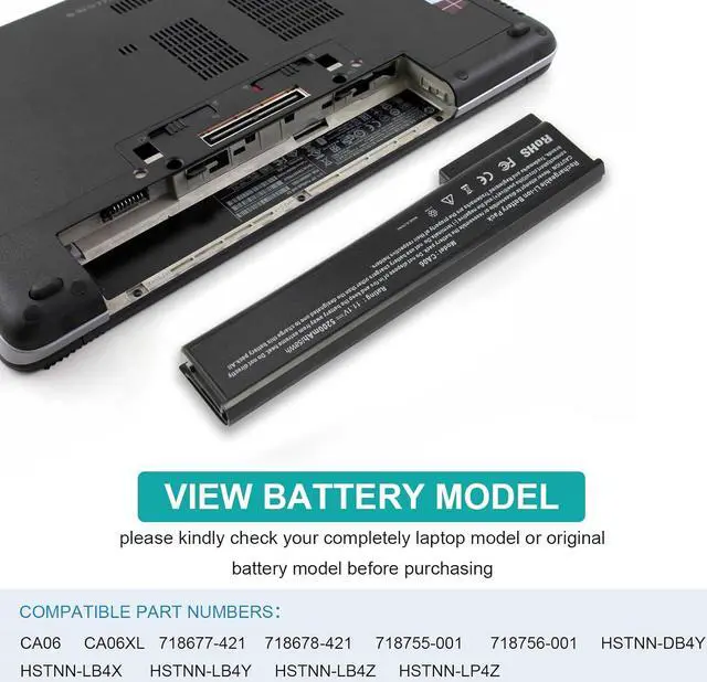 Alt view image 6 of 7 - Fancy Buying New CA06 CA06XL Laptop Battery for HP ProBook 350 640 645 650 655 G0 G1 G2, fits Hp Spare 718677-141 718677-421 718678-421 718755-001 718756-001