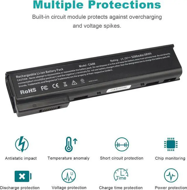 Alt view image 4 of 7 - Fancy Buying New CA06 CA06XL Laptop Battery for HP ProBook 350 640 645 650 655 G0 G1 G2, fits Hp Spare 718677-141 718677-421 718678-421 718755-001 718756-001