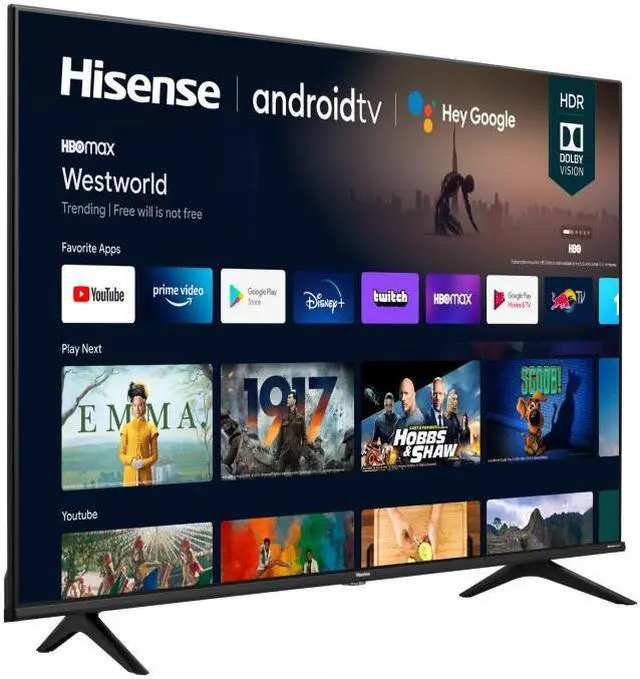 Alt view image 6 of 8 - Hisense 55A6G 55 inch A6G Series 4K UHD Android Smart TV