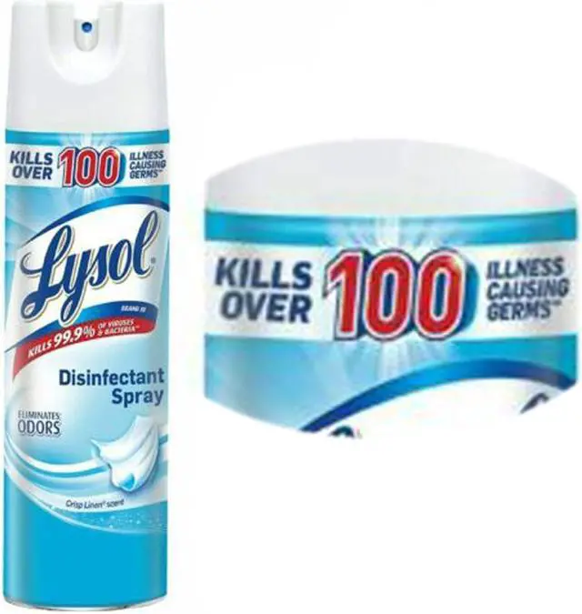 Alt view image 2 of 4 - Professional LYSOL Brand 74828EA, Disinfectant Spray, Crisp Linen, 19 oz Aerosol Can