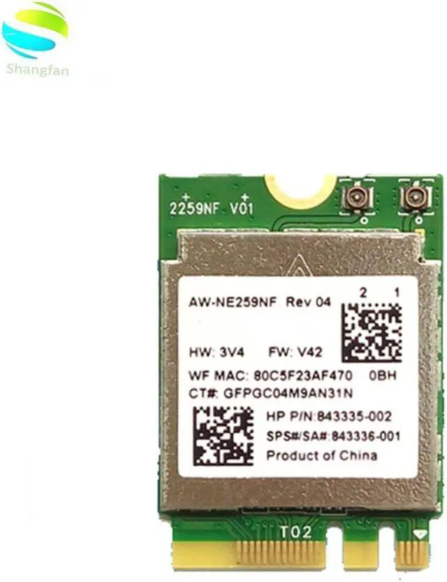 Alt view image 2 of 2 - Lejiahong AW-NE259NF RTL8188EE 2.4 GHz 802.11n NGFF Wireless WIFI Card 792202-001/ 792609-001/843336-001 Network Card for HP Laptops