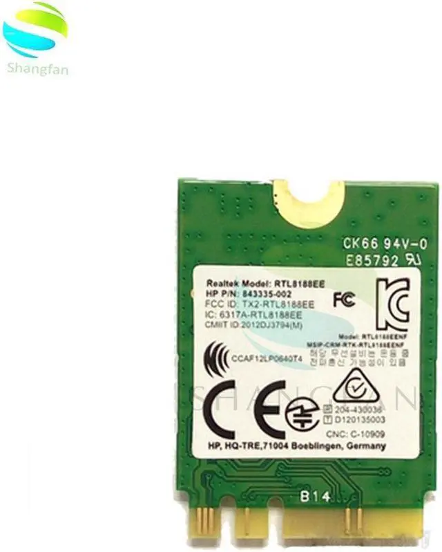 Main image of Lejiahong AW-NE259NF RTL8188EE 2.4 GHz 802.11n NGFF Wireless WIFI Card 792202-001/ 792609-001/843336-001 Network Card for HP Laptops