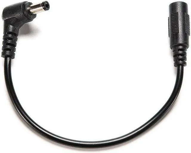 Alt view image 4 of 5 - Cable Cord for CCTV Camera DC Power Plug Cable 5.5 x 2.5mm Male 90 Degree Right Angle To 5.5 x 2.1mm Female Adapter