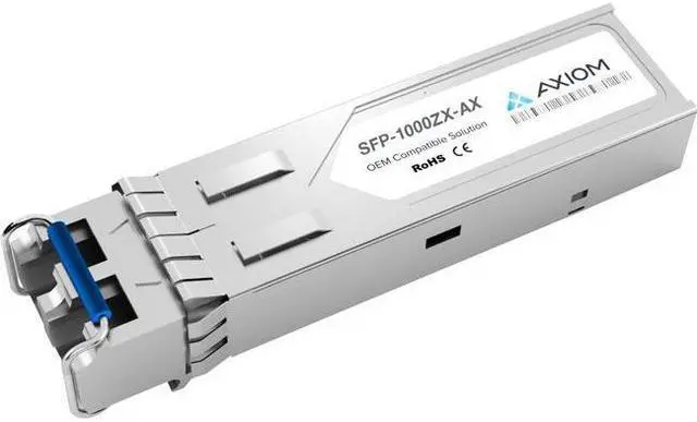 Alt view image 2 of 6 - Axiom SFP-1000ZX-AX Sfp (Mini-Gbic) Transceiver Module (Equivalent To: Fluke Sfp-1000Zx) - Gige - 1000Base-Zx - Lc Single-Mode - Up To 49.7 Miles - 1550 Nm