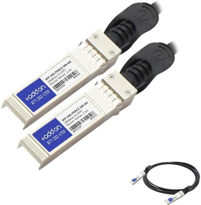 Alt view image 2 of 3 - Addon Msa And Taa Compliant 10Gbase-Cu Sfp+ To Sfp+ Direct Attach Cable (Passive Twinax 2.5M)
