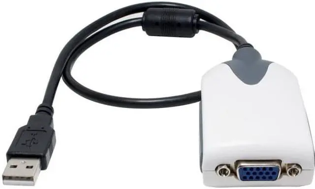 Alt view image 4 of 7 - AddOn USB 2.0 (A) Male to VGA Female Black Adapter - 100% compatible and guaranteed to work