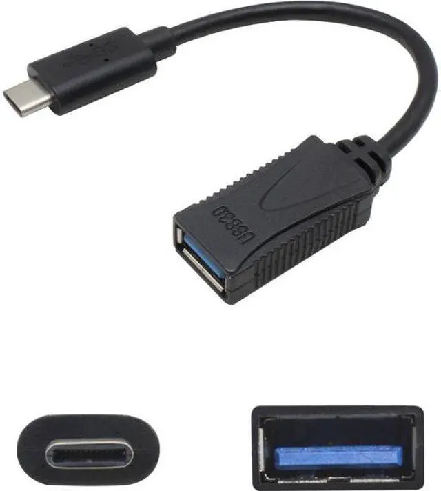 Alt view image 4 of 10 - Addon 5-Pack Of Usb 3.1 (C) Male To Usb 3.0 (A) Male Black Adapters