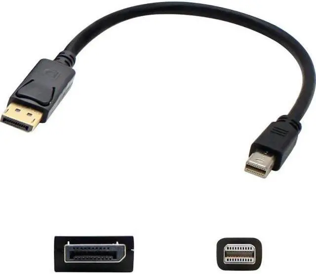 Alt view image 4 of 9 - 5Pk 6Ft Mini-Displayport 1.1 Male To Displayport 1.2 Male Black Cables For Resolution Up To 3840X2160 (4K Uhd)