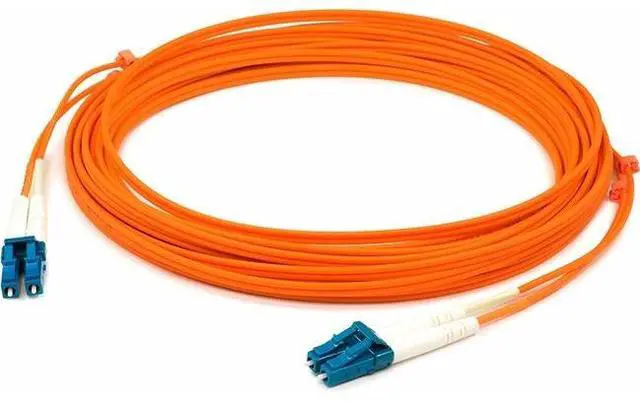 Alt view image 2 of 4 - THIS IS A 15M LC (MALE) TO LC (MALE) ORANGE DUPLEX RISER-RATED FIBER PATCH CABLE