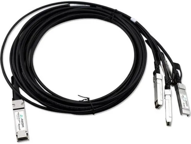 Alt view image 3 of 4 - Axiom AA1404036-E6-AX 40Gbase Direct Attach Cable - Qsfp+ To Sfp+ - 16.4 Ft - Twinaxial - Passive