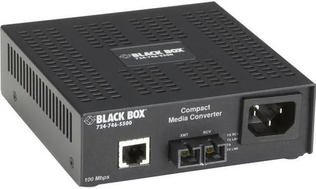 Alt view image 4 of 9 - Black Box Fast Ethernet Compact Media Converter