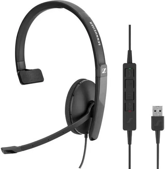 Alt view image 2 of 3 - Epos SC 130 USB-C (508353) - Single- Sided (Monaural) Headset for Business Professionals | with HD Stereo Sound, Noise-Canceling Microphone, USB-C Connector (Black)