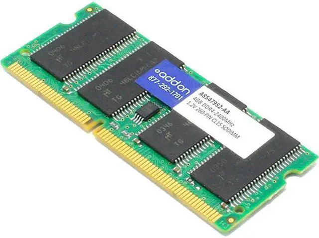 Alt view image 2 of 5 - Addon A8547952-AA Ddr4 - 4 Gb - So-Dimm 260-Pin - 2133 Mhz / Pc4-17000 - Cl15 - 1.2 V - Unbuffered - Non-Ecc - For Alienware Steam Machine R2, Dell Latitude 5414, 7214, 7414, Optiplex 3046