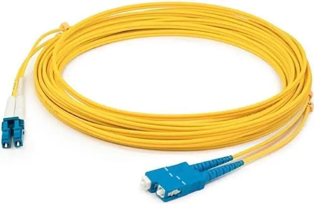 Alt view image 2 of 3 - Addon 25M Lc (Male) To Sc (Male) Yellow Os2 Duplex Fiber Ofnr (Riser-Rated) Patch Cable