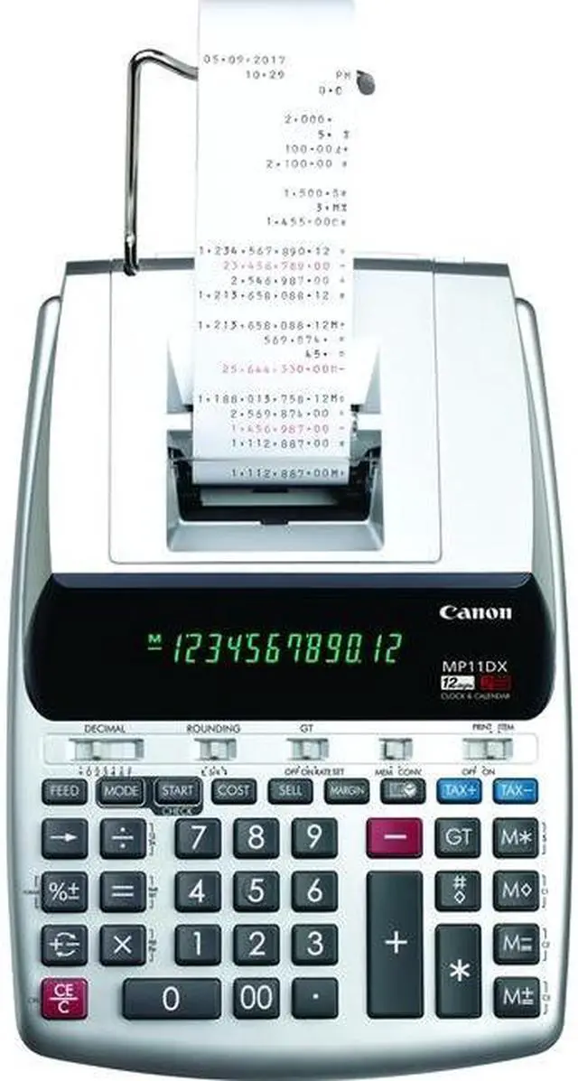 Alt view image 2 of 2 - Canon MP11DX 2 Printing Calculator, 12-Digit