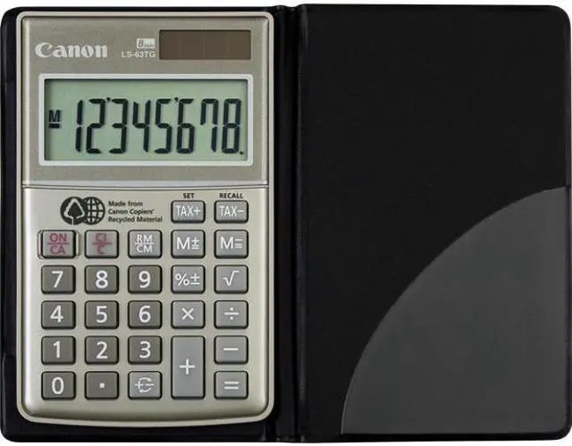 Alt view image 3 of 3 - Canon LS-63TG Handheld Calculator