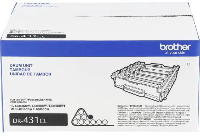 Alt view image 3 of 20 - Brother DR431CL 30000 Page-Yield Black